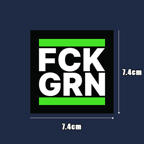 "FCKGRN" Sticker
