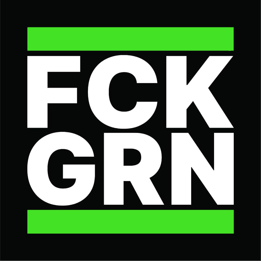 "FCKGRN" Sticker